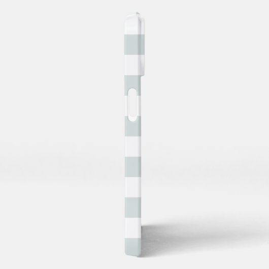 Pastel Mint Stripe neue Frau Nachname Bride iPhone Hülle (Rechte Seite)