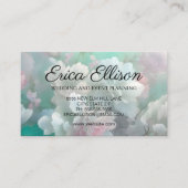 Pastel Mint Weißrosa Feminine Visitenkarte (Vorderseite)