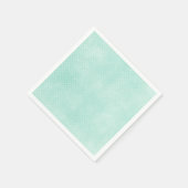 Pastel Minty Blue Turquoise Tiny Polka Dots Serviette (Ecke)