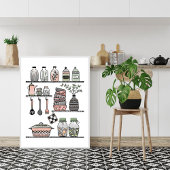 Pastel Mitte des Jahrhunderts Boho-chic Kitchen Wa Poster