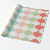 Pastel Mitte des Jahrhunderts Moderne Geschenkwrap Geschenkpapier (Ungerollt)