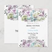 Pastel Mixed Floral Bridal Dusche Einladung (Vorne/Hinten)