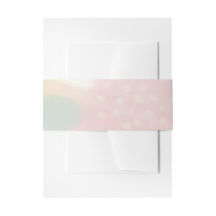 Pastel Modern Art Wedding Einladungsbanderole