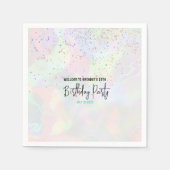 Pastel Modern Birthday Party Serviette (Vorderseite)