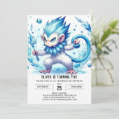 Pastel Monkey Birthday Einladung (Stehend Vorderseite)