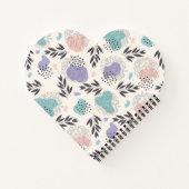 Pastel Monstera Blätter Monogramm Notizblock (Rückseite)