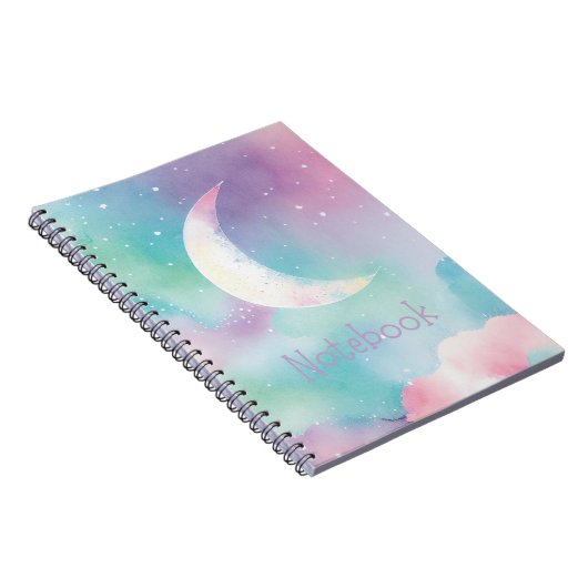 Pastel Moon Notebook Notizblock (Rechte Seite)