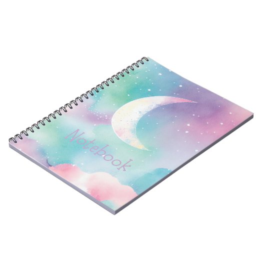 Pastel Moon Notebook Notizblock (Linke Seite)