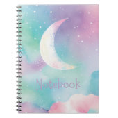 Pastel Moon Notebook Notizblock (Vorderseite)