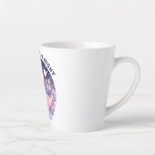 Pastel Moonlit Night - Dreamy Crescent Moon Milchtasse (Rechts)