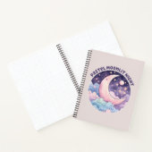 Pastel Moonlit Night - Dreamy Crescent Moon Notizblock (Innenseite)