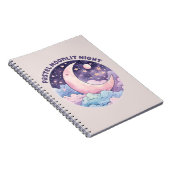 Pastel Moonlit Night - Dreamy Crescent Moon Notizblock (Rechte Seite)