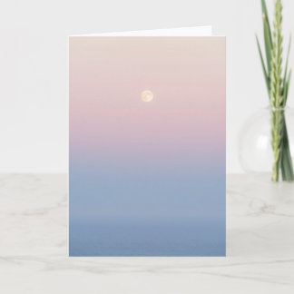 Pastel Moonrise Karte