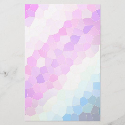 Pastel Mosaic Briefpapier (Vorderseite)