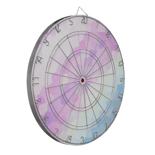 Pastel Mosaic Dartscheibe (Vorderseite Links)
