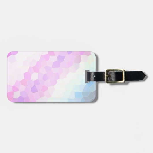 Pastel Mosaic Gepäckanhänger (Vorderseite horizontal)