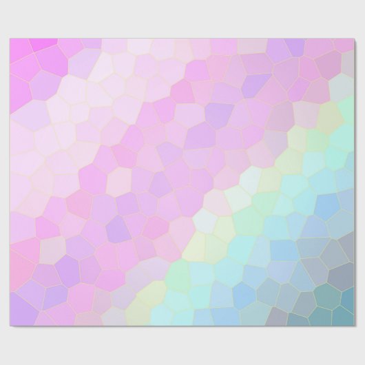 Pastel Mosaic Geschenkpapier (Flach)
