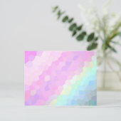 Pastel Mosaic Postkarte (Stehend Vorderseite)