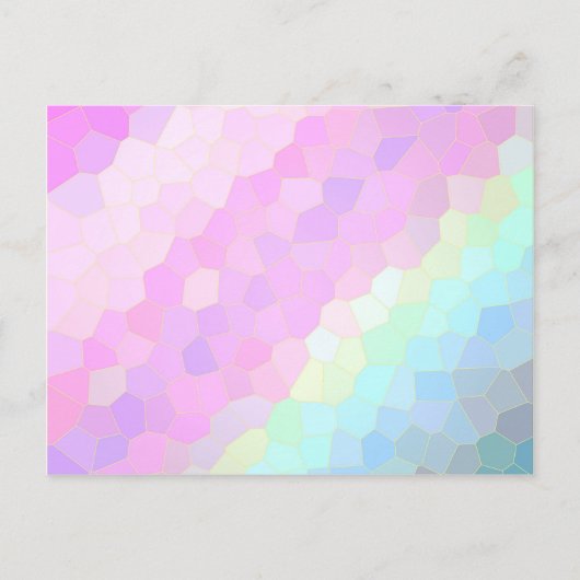 Pastel Mosaic Postkarte (Vorderseite)