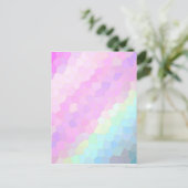 Pastel Mosaic Postkarte (Stehend Vorderseite)