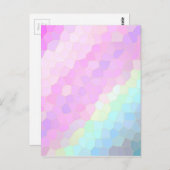 Pastel Mosaic Postkarte (Vorne/Hinten)