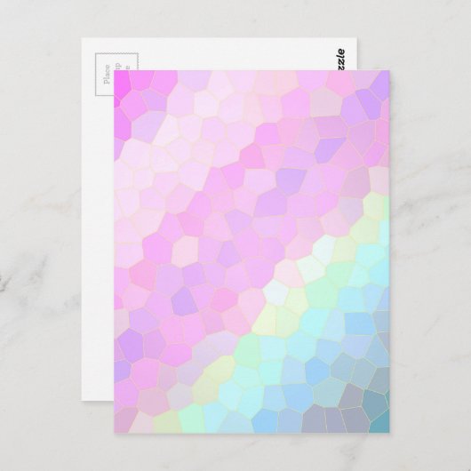 Pastel Mosaic Postkarte (Vorne/Hinten)