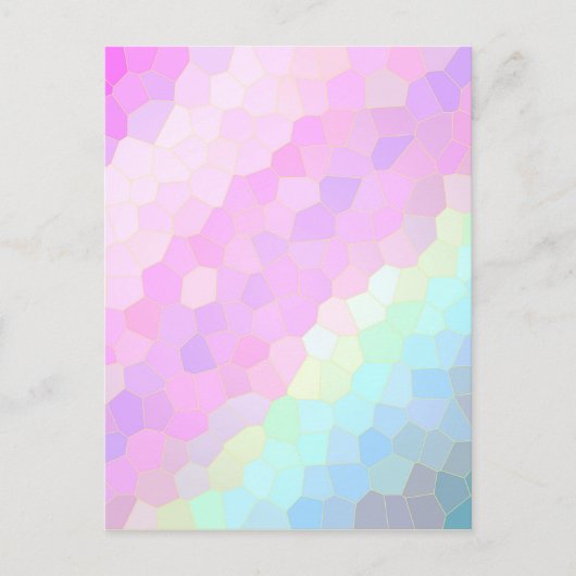Pastel Mosaic Postkarte (Vorderseite)