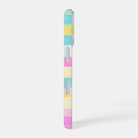 Pastel Mosaic Tile Muster Telefongehäuse iPhone 16 Hülle (Rechte Seite)