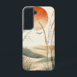 Pastel Mountain Morning Phone Case Samsung Galaxy Hülle<br><div class="desc">In dieser sanften und eleganten Bergmorgendszene grüßen sanfte Pastelltöne und verblichene Bergformen die aufgehende Sonne.</div>