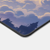 Pastel Mouse Pad, Blue Desk Mat, Kawaii Mouse Pad, Schreibtischunterlage (Ecke)