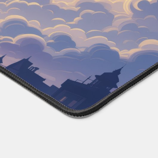 Pastel Mouse Pad, Blue Desk Mat, Kawaii Mouse Pad, Schreibtischunterlage (Ecke)