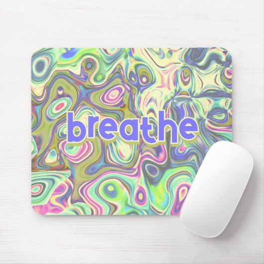 Pastel Multicolor Abstrakt Amoeba Mousepad (Mit Mouse)