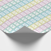 Pastel Multicolor Baby Blocks Wrapping Paper Geschenkpapier (Ecke)