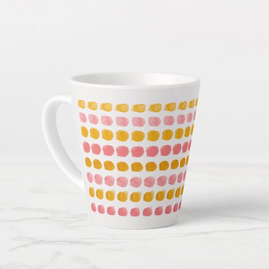 "Pastel Multicolor Latte Tasse - Lebhaft und stilv (Linke Ecke)