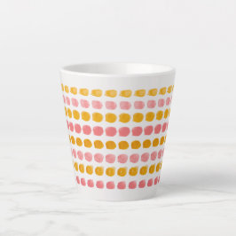 "Pastel Multicolor Latte Tasse - Lebhaft und stilv