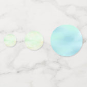 Pastel Multicolor Pink, Geen und Blauer Feier Konfetti (Rückseiten)