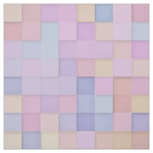 Pastel Multicolor Squares Stoff