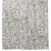 Pastel Multicolored Muster Duschvorhang (Vorderseite)