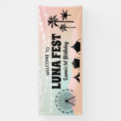 Pastel Music Festival Geburtstag Banner (Vertikal)