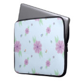 Pastel Music Note Neoprene Laptop Sleeve 15" (Vorderseite Links)