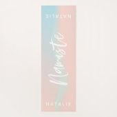 Pastel namaste Yogmatte Yogamatte (Rückseite)