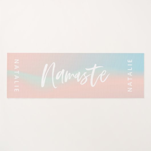 Pastel namaste Yogmatte Yogamatte (Vorderseite (Horizontal))