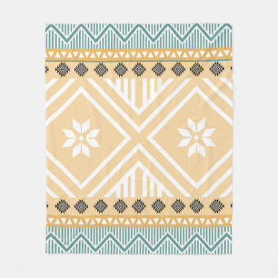 Pastel Native Fabric Seamless Pattern, Thai Nativ Fleecedecke