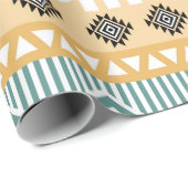 Pastel Native Fabric Seamless Pattern, Thai Nativ Geschenkpapier (Rolleneckpunkt)