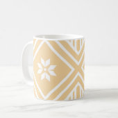 Pastel Native Fabric Seamless Pattern, Thai Nativ Kaffeetasse (Vorderseite Links)