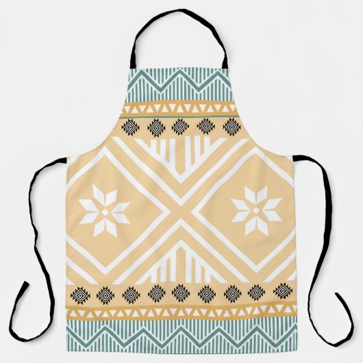 Pastel Native Fabric Seamless Pattern, Thai Nativ Schürze (Vorderseite)
