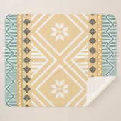 Pastel Native Fabric Seamless Pattern, Thai Nativ Sherpadecke (Vorderseite (Horizontal))