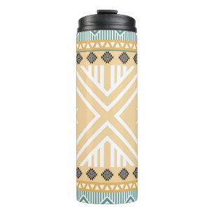 Pastel Native Fabric Seamless Pattern, Thai Nativ Thermosbecher