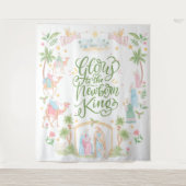 Pastel Nativity | Glory to the Newborn King Wandteppich (Vorderseite)