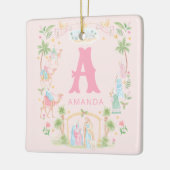 Pastel Nativity Monogram Keramikornament (Links)